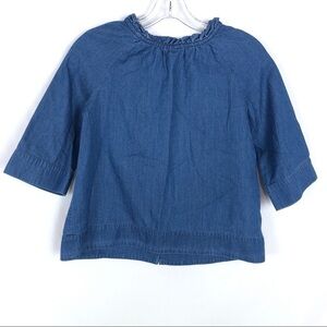 Crewcuts GIRLS denim jean blouse